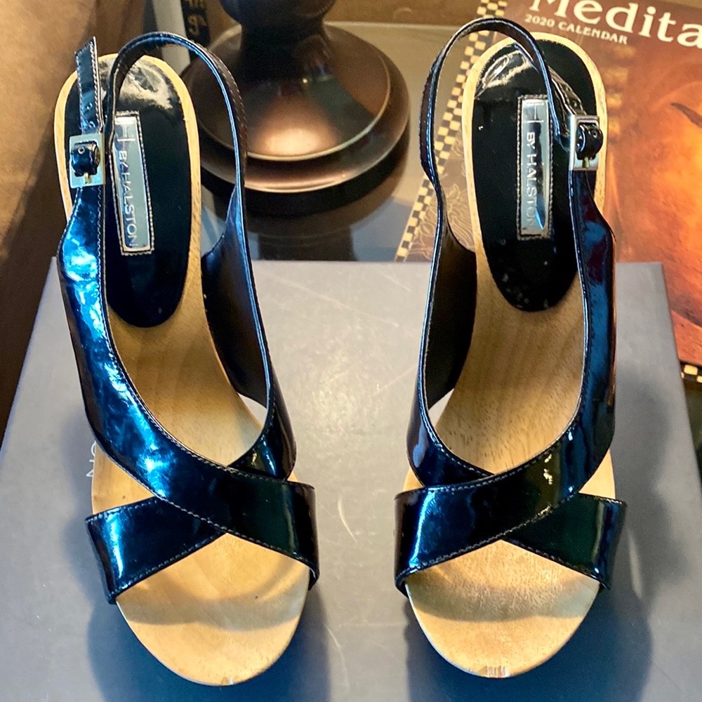 Sling Back Patent Leather Sandal